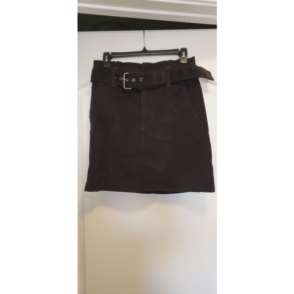 SOLD! Express highwaist corduroy skirt - BLACK
